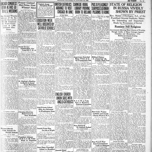 Г. Фриз. Американская католическая пресса: религиозный нэп, репрессии и лаицизация (1925–1939 годы)