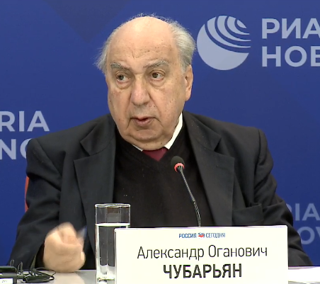 МИА "Россия сегодня":  Пресс-конференция с участием научного руководителя Института всеобщей истории РАН А.О. Чубарьяна