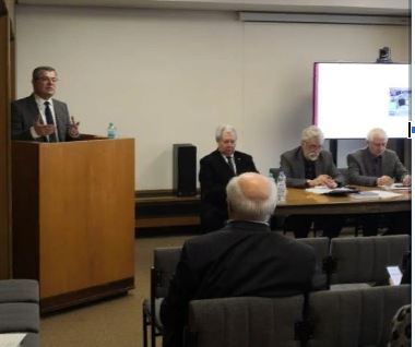 Руководитель лаборатории В.С. Мирзеханов выступил с докладом на заседании Бюро ОИФН РАН